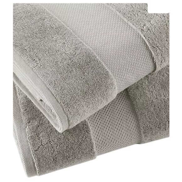 Madison Park Signature Turkish Cotton 6-Pc. Bath Towel Set Color:Silver - Picture 6 of 10